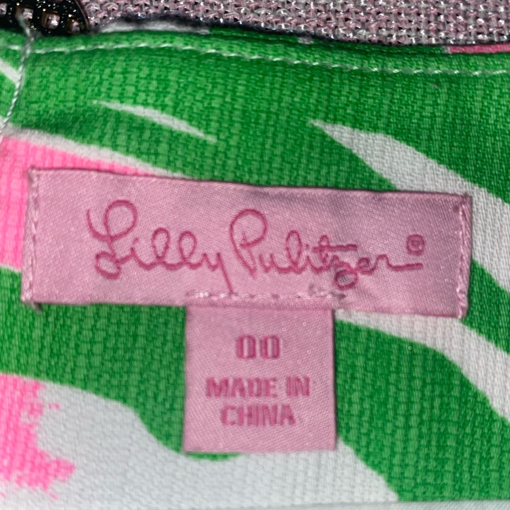 Lilly Pulitzer Pink and Green Mini Skirt - Picture 9 of 13